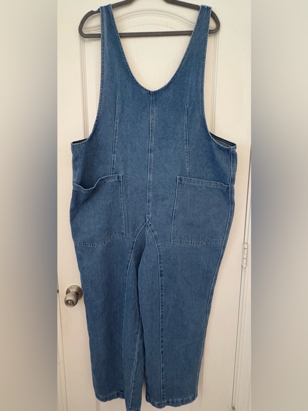 Amazon Blue Denim Utility Jumpsuit Romper
